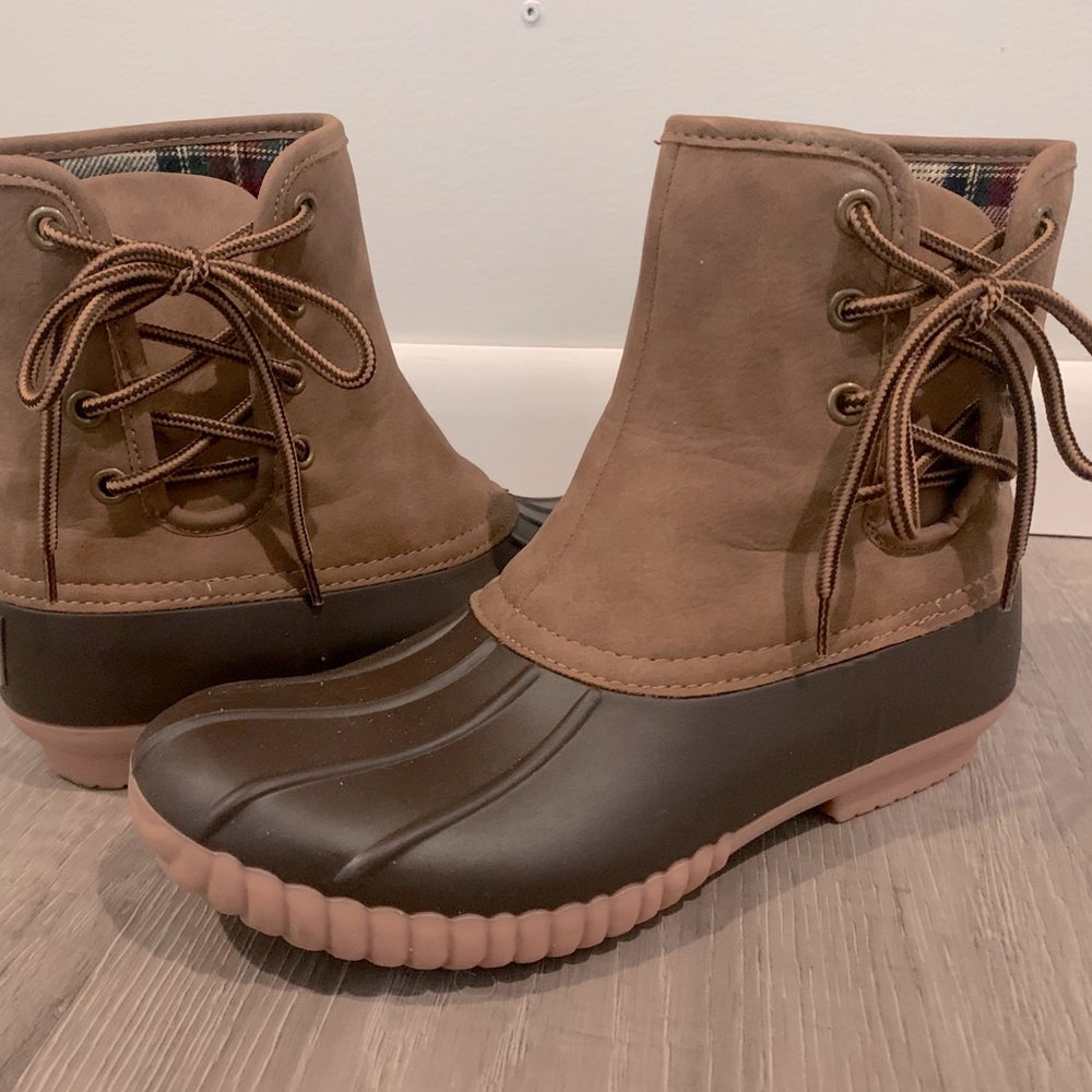 MarleyLilly Lace Up Duck Boots